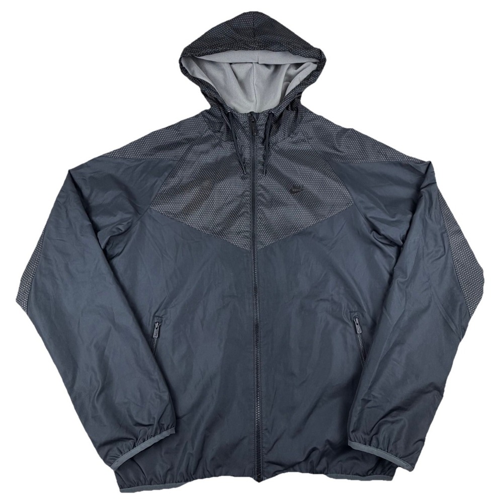 Nike Sportswear Windbreaker Hooded Jacket Men's Size Small Black/Gray